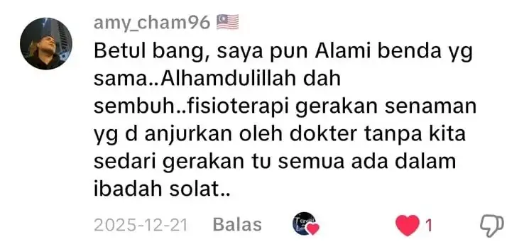 Cerita Kesembuhan Saraf Kejepit